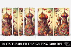 Vintage Postcard Style Whimsical | 20 oz Tumbler Product Image 1