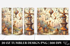 Vintage Postcard Style Whimsical | 20 oz Tumbler Product Image 1