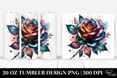 20 Oz Tumbler Sublimation | Glossy Rose Product Image 1