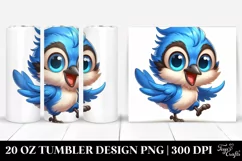Colorful Blue Jay | 20 Oz Tumbler Product Image 1