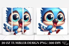 Colorful Dancing Baby Bird | 20 Oz Tumbler Product Image 1
