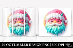 Vibrant 3D Marzipan Santa 20 oz Tumbler Product Image 1