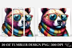 Bear Portrait Sunglasses | 20 oz Tumbler Product Image 1