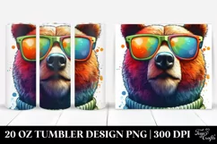 Bear Portrait Sunglasses | 20 oz Tumbler Product Image 1