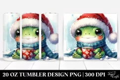 Happy Frog Holding Tea Cup 20 Oz Tumbler Product Image 1