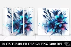 20 Oz Tumbler Sublimation | Glossy Lobelia Product Image 1
