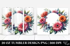 Vibrant Gerbera Frame Tumbler | 20 oz Tumbler Product Image 1