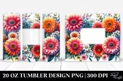 Vibrant Gerbera Frame Tumbler | 20 oz Tumbler Product Image 1