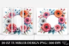 Vibrant Gerbera Frame Tumbler | 20 oz Tumbler Product Image 1