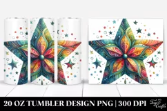 Colorful Watercolor Star | 20 oz Tumbler Product Image 1