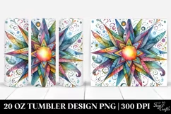 Colorful Watercolor Star | 20 oz Tumbler Product Image 1