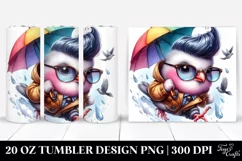 Jumping Baby Dove | 20 oz Tumbler Product Image 1