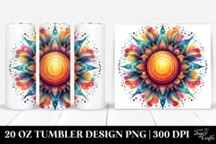 Colorful Sun Painting | 20 Oz Tumbler Product Image 1