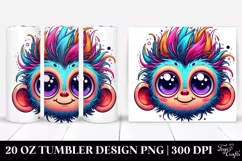 Colorful Cute Baby Monkey | 20 Oz Tumbler Product Image 1