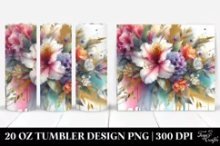 Colorful Bouquet with Rhododendron | 20 oz Tumbler Product Image 1