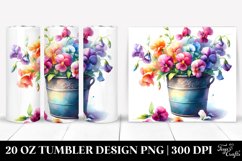 Colorful Sweet Pea Tumbler Product Image 1