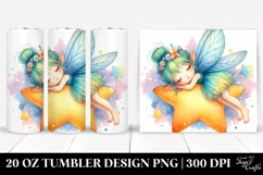 Colorful Napping Fairy | 20 Oz Tumbler Product Image 1