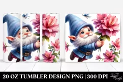 Cute Gnome Azalea | 20 oz Tumbler Product Image 1