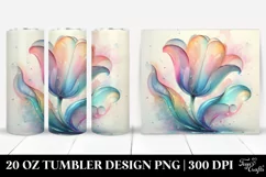 Shiny Tulip Clipart 20 Oz Tumbler Product Image 1