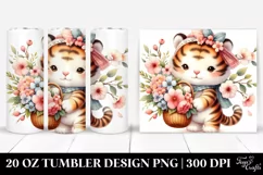 Baby Tiger Basket Tumbler Product Image 1