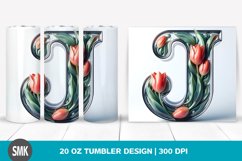 Tulip Monogram Tumbler | 20 oz Tumbler Product Image 1