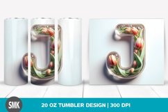 Tulip Monogram Tumbler | 20 oz Tumbler Product Image 1
