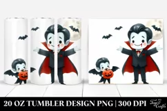 Funny Halloween Vampire Clipart 20 Oz Tumbler Product Image 1
