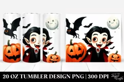 Funny Halloween Vampire Clipart 20 Oz Tumbler Product Image 1
