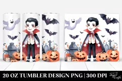 Funny Halloween Vampire Clipart 20 Oz Tumbler Product Image 1