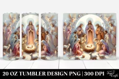 Simple Christmas Nativity Scene, 20 Oz Tumbler Product Image 1