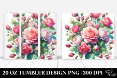 Abstract Hawaiian Flowers 20 oz Tumbler Product Image 1
