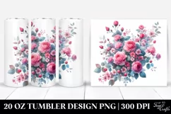Abstract Hawaiian Flowers 20 oz Tumbler Product Image 1