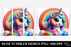 Colorful Vibrant Rainbow 20 oz Tumbler Product Image 1
