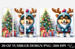 Expressive Collie 20 Oz Tumbler Dressed for Winter Product Image 1