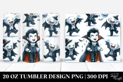Simple Halloween Vampire Clipart 20 Oz Tumbler Product Image 1