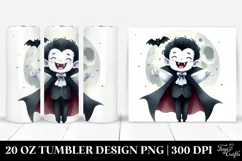 Simple Halloween Vampire Clipart 20 Oz Tumbler Product Image 1