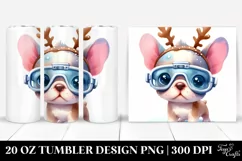 Expressive French Bulldog 20 Oz Tumbler Product Image 1