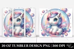 Baby Unicorn in Bubble | 20 Oz Tumbler Product Image 1