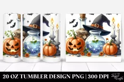 Funny Halloween Magic Potion Clipart 20 Oz Tumbler Product Image 1