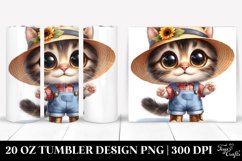 Baby Cat Caricature Tumbler Product Image 1