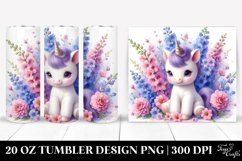 Pastel Cute Baby Unicorn Delphinium 20 oz Tumbler Product Image 1