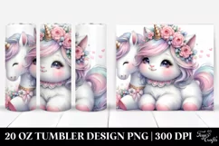Cute Baby Unicorn Tumbler Product Image 1