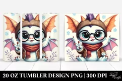 Baby Dragon Dressed for Winter 20 Oz Tumbler Product Image 1