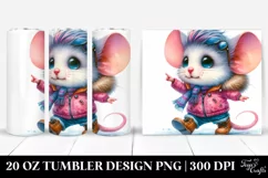 Expressive Dancing Mouse Tumbler | 20 oz Tumbler Product Image 1