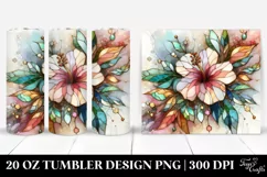 Stained Hibiscus 20 Oz Tumbler Product Image 1
