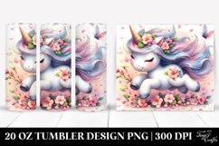 Baby Unicorn Petals Tumbler Product Image 1