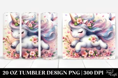 Baby Unicorn Petals Tumbler Product Image 1