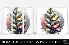Glossy Snapdragon with Golden Insertions | 20 Oz Tumbler Product Image 1