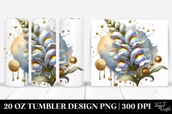 Glossy Snapdragon with Golden Insertions | 20 Oz Tumbler Product Image 1