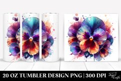 Splendid Glossy Pansy Tumbler Product Image 1